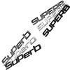 JIYQ3 Car Emblem Metal Badge Logo Body Decals Sticker For Skoda Superb Glossy Black Matte Black Auto Accessories
