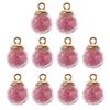 10 шт. 16 мм крошечная звезда стеклянный шар подвески кулон DIY ремесло розовый
