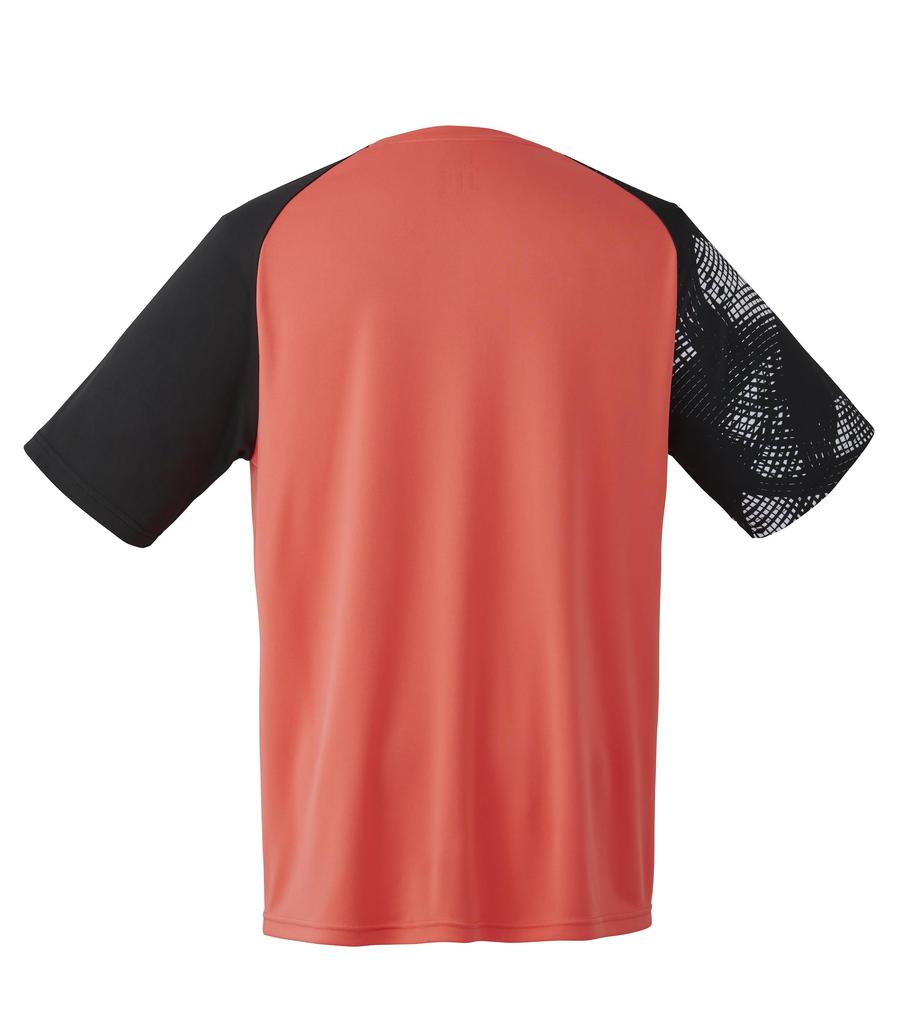 Теннисная одежда Dunlop Одежда для бадминтона Впитывающая влагу Быстросохнущая Защита от УФ-лучей DAL8442 2024FW Ярко-красный S [DUNLOP] Футболка