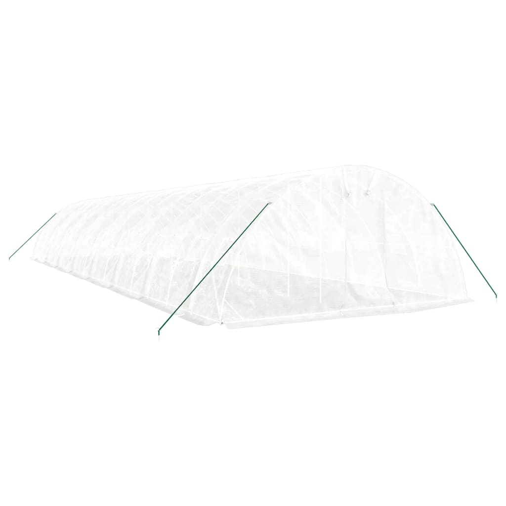 Greenhouse with Steel Frame White 80 m² 16 x 5 x 2.3 m