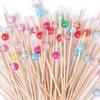 200PCS Cocktail Picks, Fancy Cocktail Toothpicks for Appetizers Picks, Bamboo Cocktail Skewers Wedding Party Toothpicks, Food Picks for Appetizers