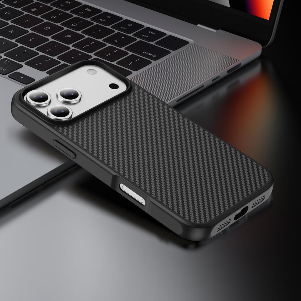 Thin Carbon Fiber Texture For Magsafe Magnetic Case For For Iphone 17 Air 16 E 15 14 Plus 13 12 Pro Max Bumper Hard Shockproof Cover