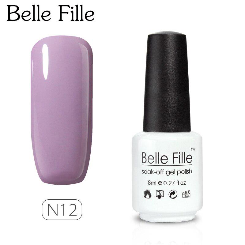 BELLE FILLE 8 мл Гель-лак нюдовый Долговечный Гель УФ Замачиваемый Лак Гель Лак Нейл-арт Лак