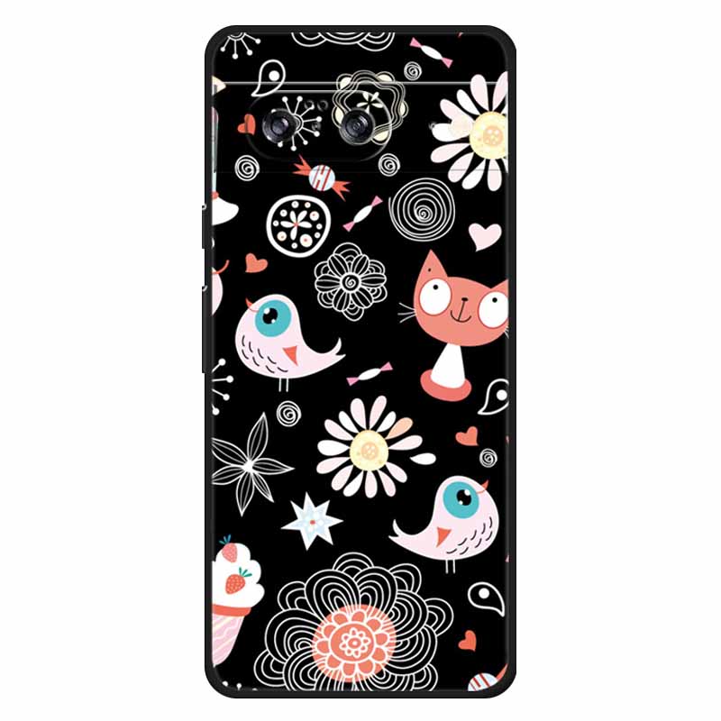 Для Google Pixel 8 / 8pro Чехол Мягкий Силикон Лев Сова Роскошные Задние Крышки Для Google Pixel 8 Pro Чехлы Pixel8 Мультяшные Корпуса