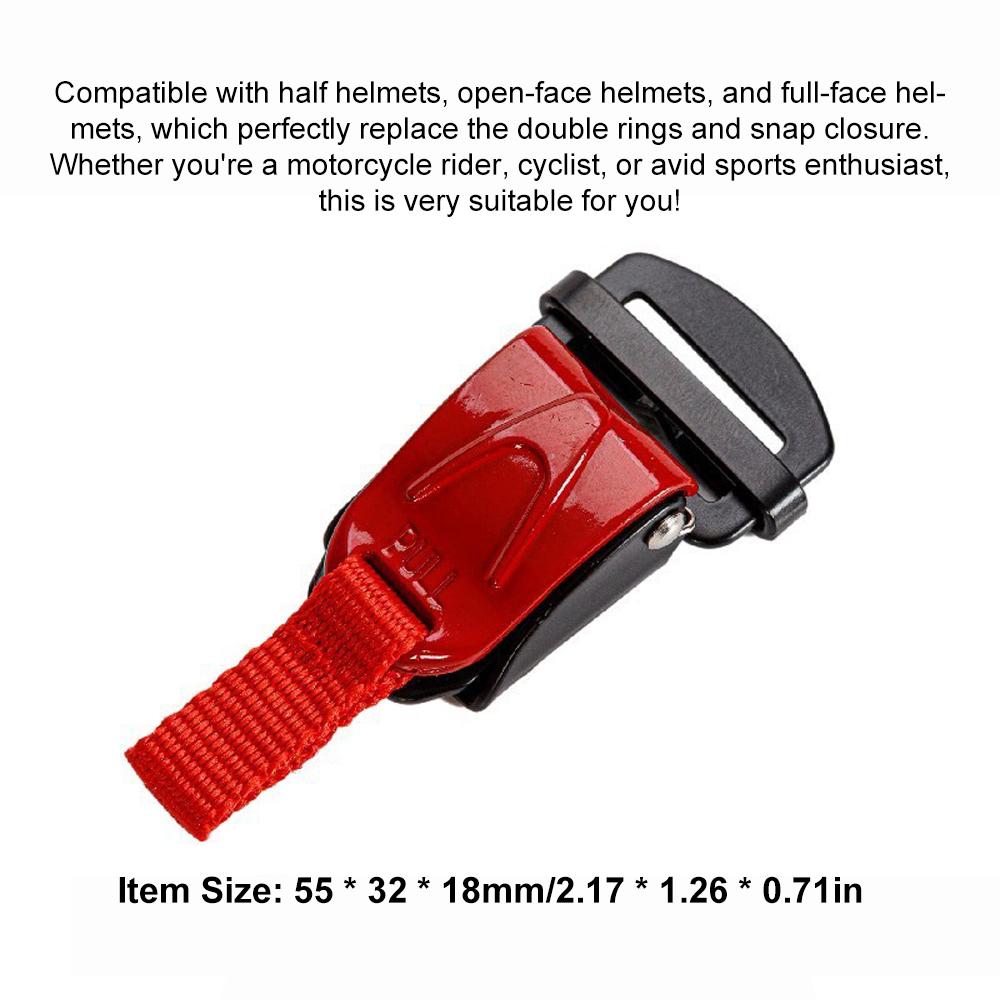 Helmet Quick Release Buckle Motorcycle Chin Strap Button Professional Motor Helmet Buckle Replacement Kit