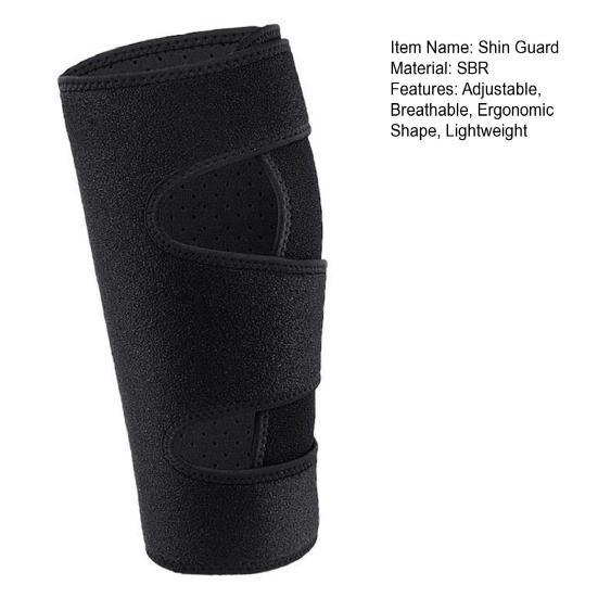 1 шт., спортивная защита голени с крепежной лентой, регулируемая противоударная ударопрочная защита голени для ног икры