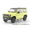 Aoshima Bunka Kyozai 1/24 Scale Rakupla Snap Car Series No. 03-KY JB64 Jimny 2018 Kinetic Yellow Pre-Colored Plastic Model Kit (Car)