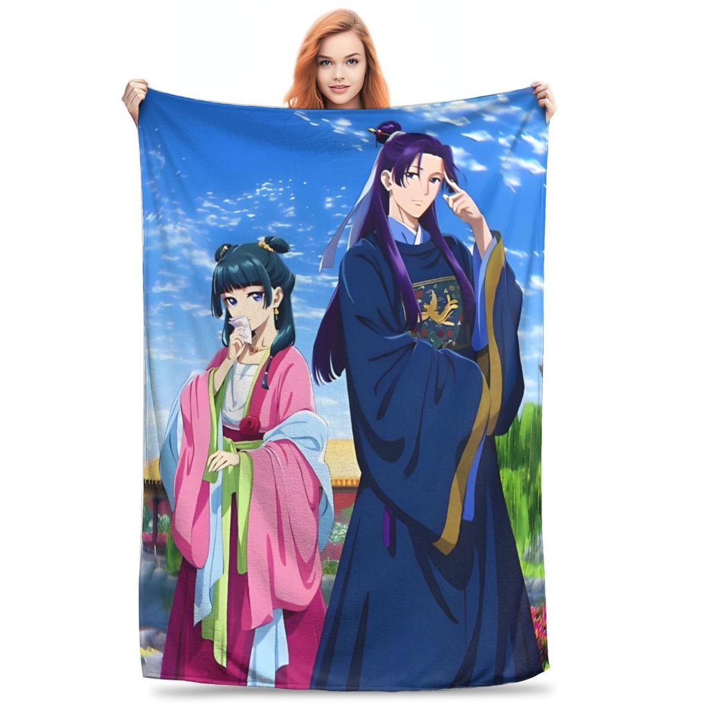 Аниме Флисовый Плед Kusuriya no Hitorigoto Дневники Аптекаря Одеяло для Кровати Спальни Ультрамягкое Одеяло для Спальни,