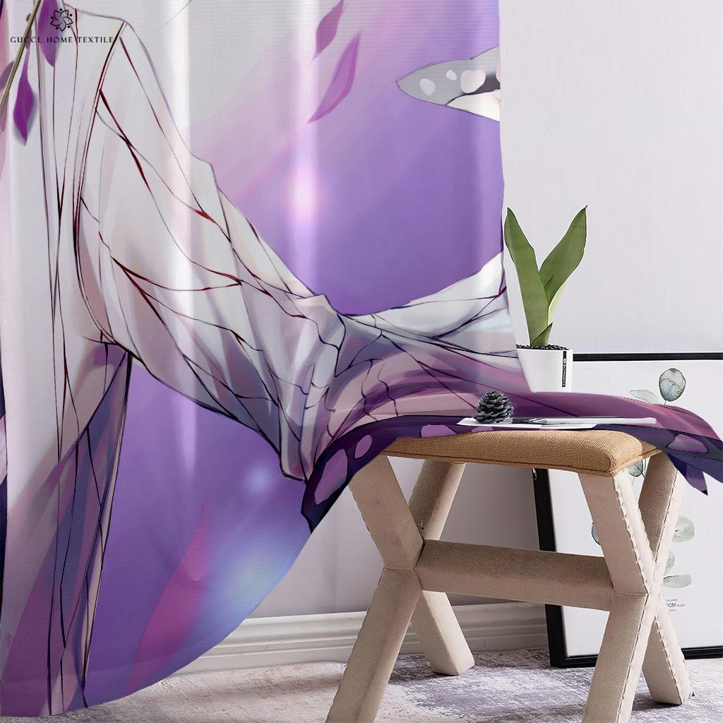 Шторы с анимационными героями мультфильмов для детской комнаты, кухни, гостиной, кабинета, декоративные, для украшения дома, 2 шт.