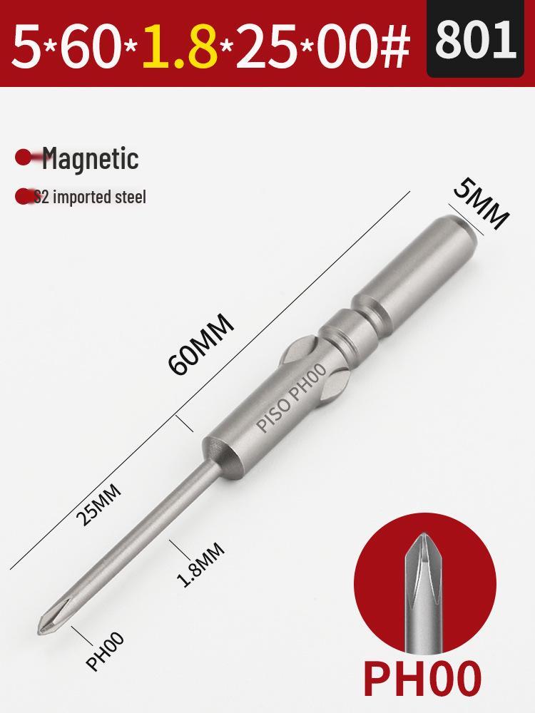 Импортные биты для магнитной электрической отвертки из стали S2 5 мм (801/800), Набор из 101 предмета