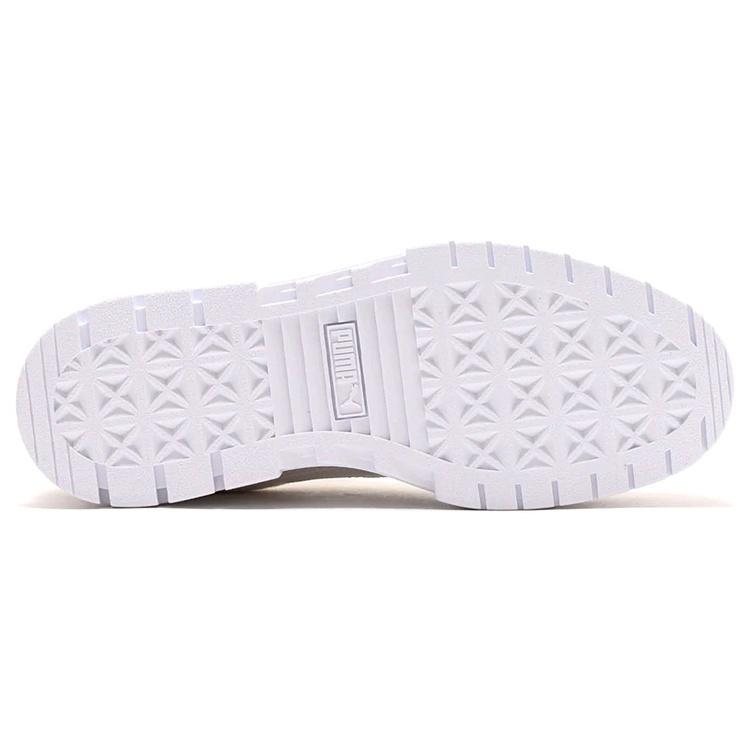 (WMNS) PUMA Mayze Patchwork Thick Sole Retro Casual Skateboarding Shoes White Women's 383687-01