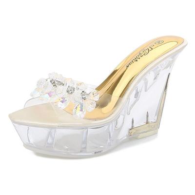 Серия 1101, женская обувь на каблуке 10,5 см, платформе 4 см, для ночного клуба, со стразами, для подиума, для танцев на шесте, туфли с кристаллами на подошве, LFD