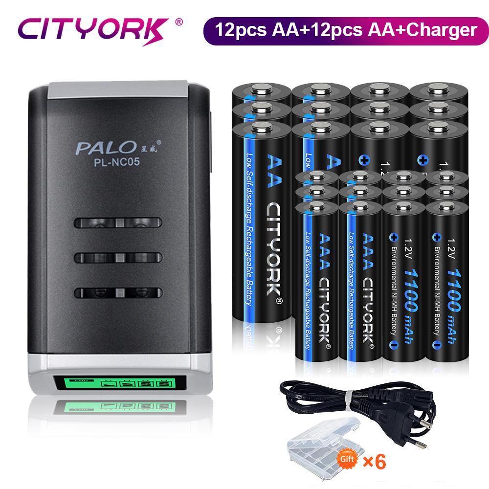 Cityork 1,2 В AA аккумуляторная батарея 1,2 В AAA Ni-MH аккумуляторная батарея 1,2 В 2A 3A батарейки для микрофона, часов, игрушек