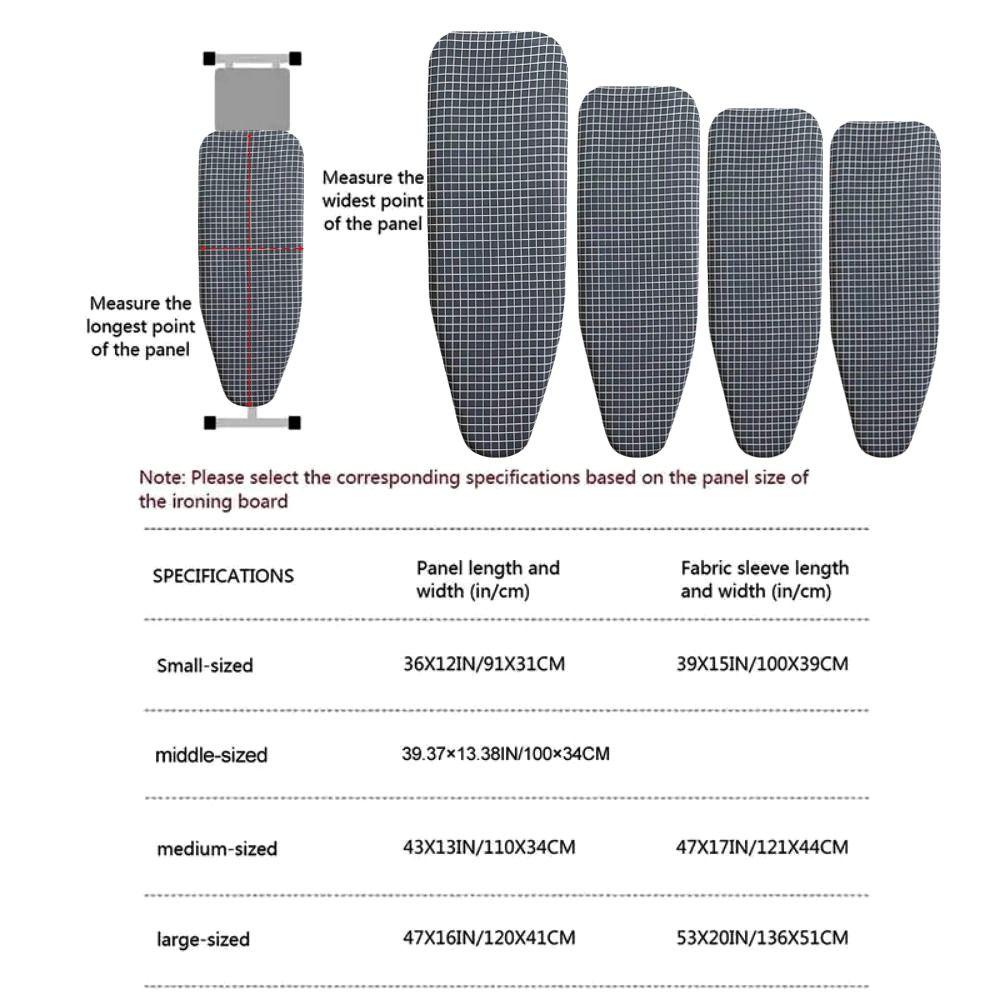 1 шт., устойчивый к пятнам чехол для гладильной доски, толстая хлопковая подкладка, гладильная крышка для гладильного стола