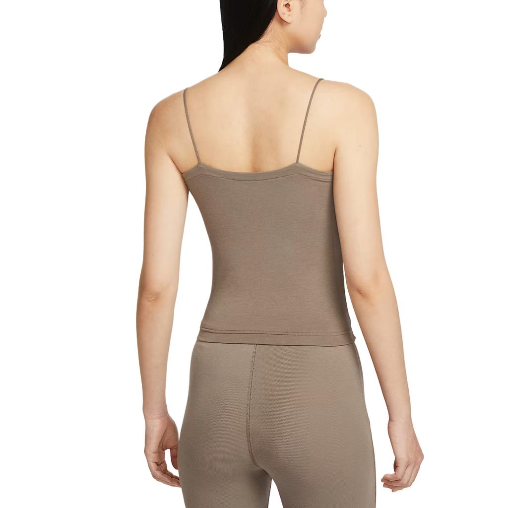 Nike Спортивный топ-майка женский цвет норка коричневый FN3686-214