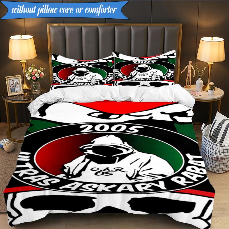 3PCS Ultras: Passionate Supporters United Bedding Set 2D Printing (Includes 1 Duvet Cover + 2 Pillowcases Coreless), Bedroom decor,Fan gift