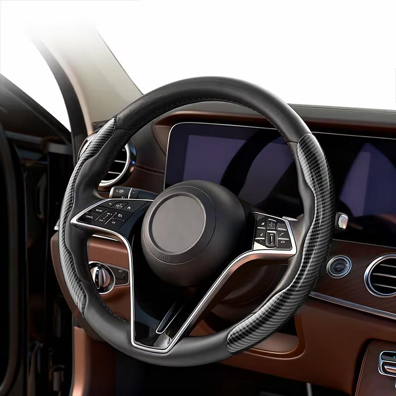 Для Lexus LS LC RZ IS350 ES300 GS350 CT200h GX460 LX570 RX500h NX300 UX260 LBX Автомобильный противоскользящий чехол на руль из углеродного волокна