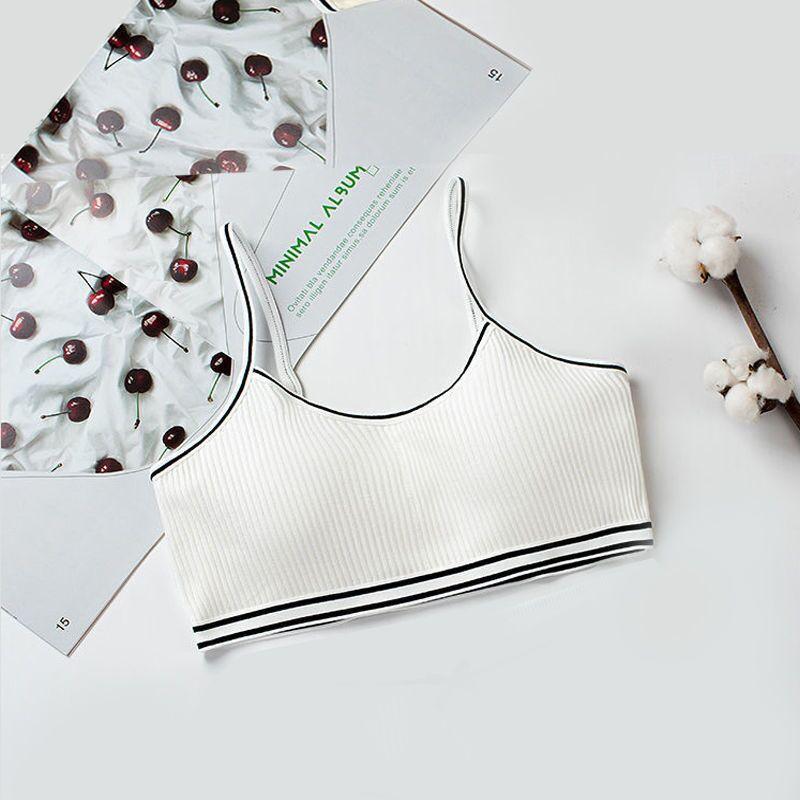 Бюстгальтер для девочек подросткового возраста, детский жилет, дышащее нижнее белье, топы без рукавов для девочек, бесшовные моющиеся бюстгальтеры с мягкой подкладкой для подростков