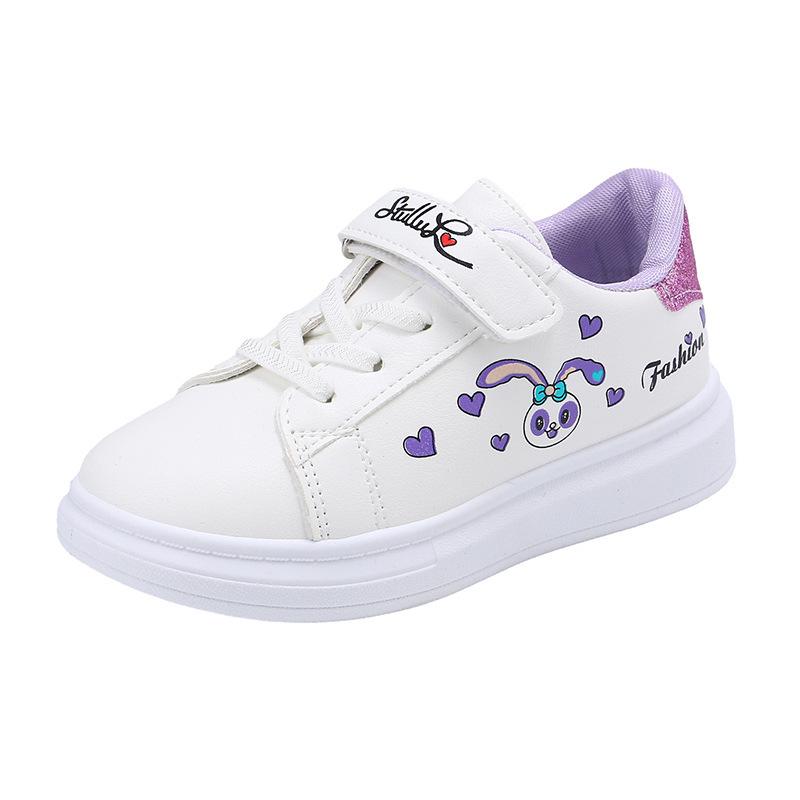 Белые беговые кроссовки с мягкой подошвой, нескользящие, 2025 года, для девочек - Идеально подходят для начальной школы и спорта