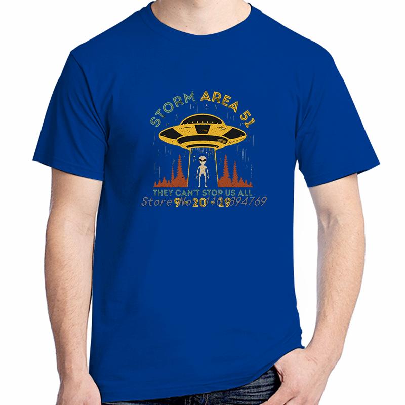 Summer New In Tops And Tshirts Area 51 Funny Graphic T Shirts They Cant Stop Us All Fashion Short Sleeve Tshirts Unisexs Clothes