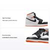 Детские кроссовки Air 1 Retro High OG GS Electro Orange Белый Черный 575441-180