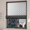 Утепленная шторка на окно 39x71 дюйм, прочная, термоизолирующая, светонепроницаемая, из ткани Оксфорд, утепленное рулонное одеяло для окна для дома, общежития, офиса