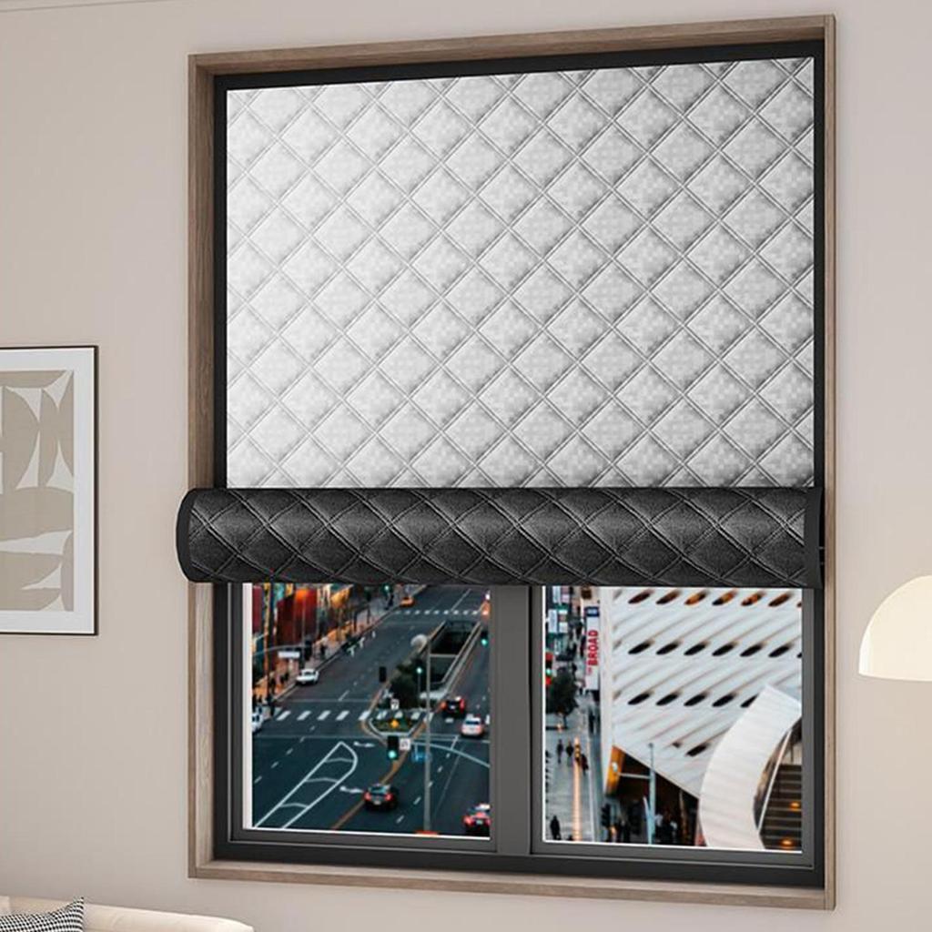 Insulated Window Cover 39x71inch Heavy Duty Thermal Blackout Oxford Cloth Insulated Roll-Up Window Blanket for Home Dorm Office