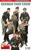 Miniart 1/35 WWII German Tank Crew Figure Set (6 Figures) with Small Arms, Special Edition Plastic Model Kit MA35283