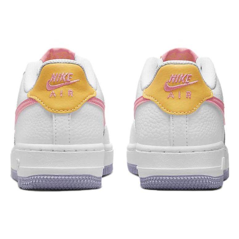Nike Детские кроссовки Air Force 1 GS White Coral Chalk Laser-Orange Indigo-Haze DV7762-100