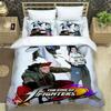 KOF Anime Art Print Bedding Set For Bedroom Soft Modern Bedspreads Comefortable Kids Duvet Cover Quilt Cover And Pillowcase