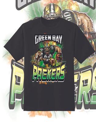 Green Bay Packers Attack Shirt Sizes!! Youth-6XL