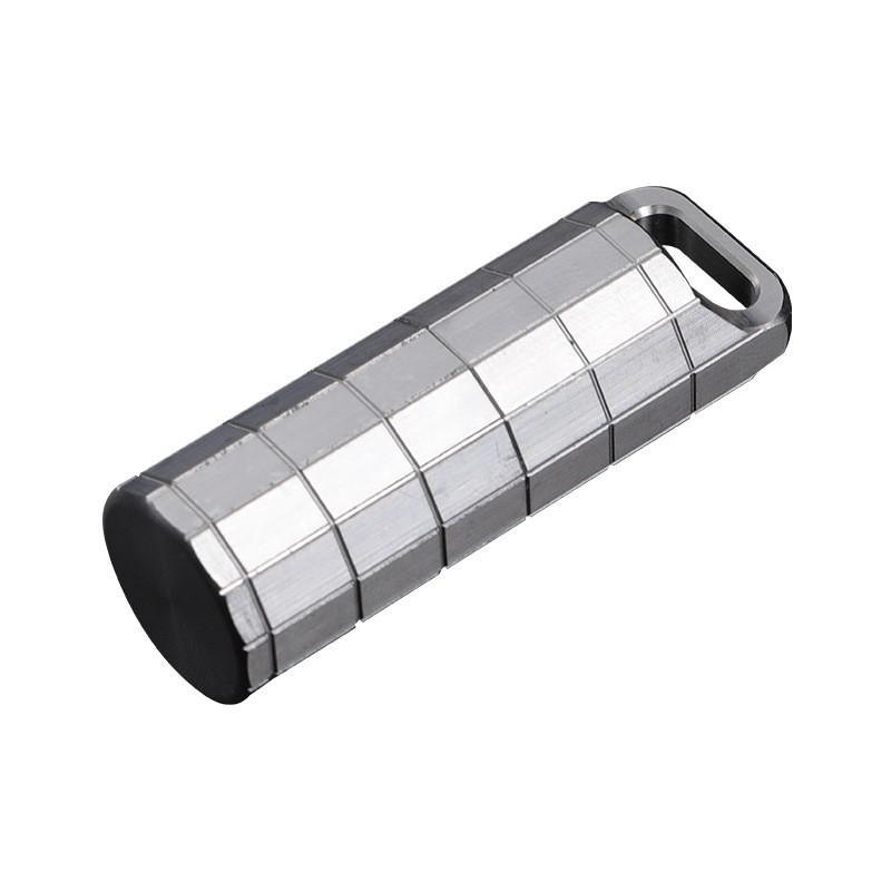 Titanium Alloy Portable Pill Case Mini Medicine Bottle Airtight Container With Lighter Shell Option