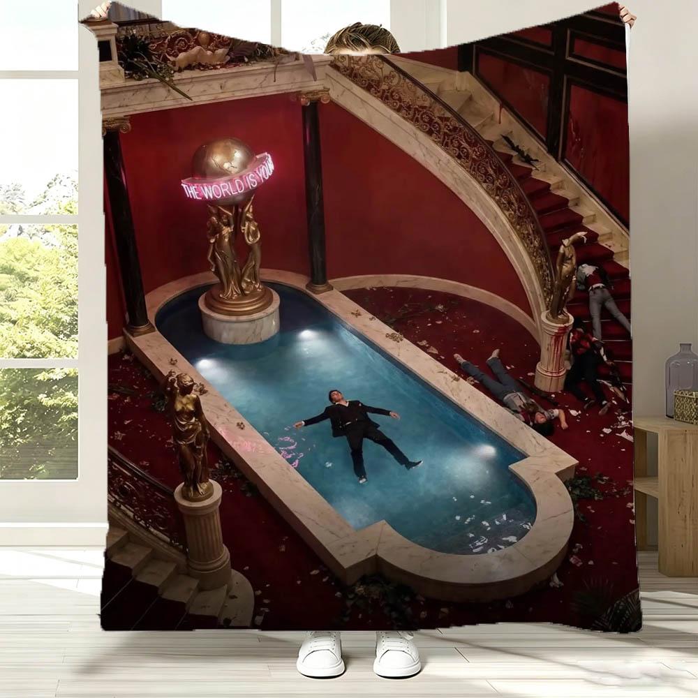 Rapper D-Drake Iceman Music 2026 Album Flannel Blanket Soft Throw Blanket Art For Home Decor Bedroom Bed Sofa Picnic Fans Gifts