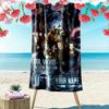 Name Custom Time Travel Doctor Print Beach Towel, Large Soft Quick Dry Towel for Beach Camping Swimming