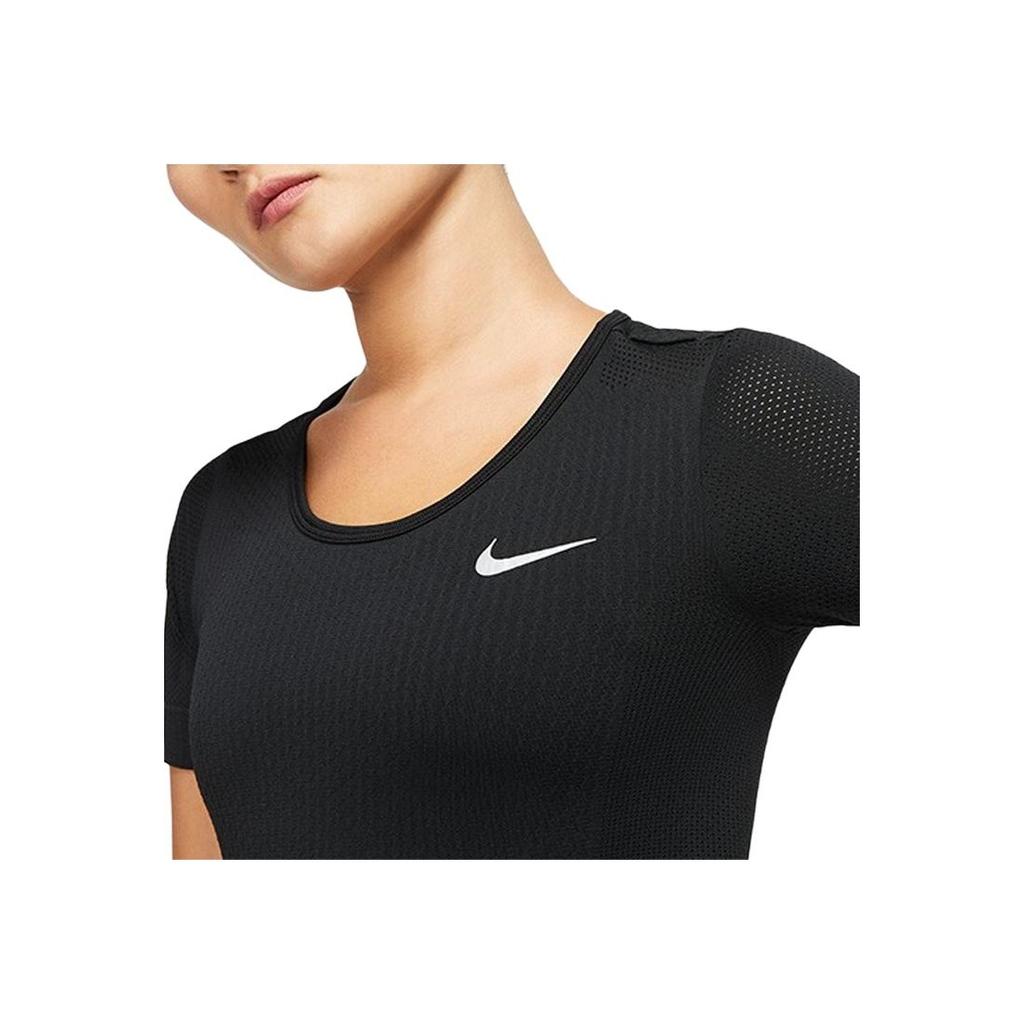 Nike Женская футболка с коротким рукавом для фитнеса Infinite Running, черные BV3914-010