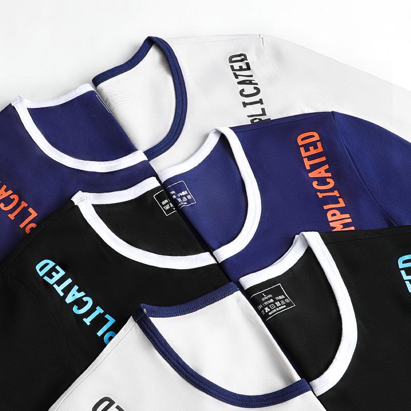 Легкий мужской хлопковый топ с круглым вырезом — удобное, дышащее, однотонное базовое нижнее белье на осень.