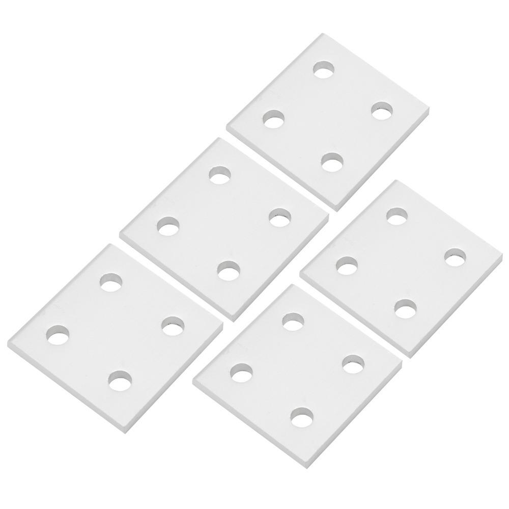 5pcs Linear Motion Connecting Plate Flat Design Corner Bracket Plate For DIY Projects