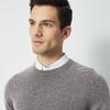 Men's 100% Lambswool Round Neck Pullover Sweater