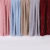 Plain Pearl Bubble Rhinestone Chiffon Shawl Scarf High Quality Shimmer Beads Headband Wrap Foulard Muslim Hijab