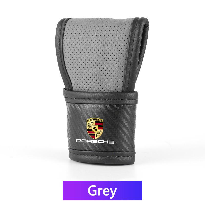 Высококачественные чехлы на ручку переключения передач для салона автомобиля, нескользящие чехлы на рычаг переключения передач для Porsche 911 Cayenne Cayman Panamera Macan Taycan Boxster