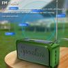Portable FM Radio Solar Emergency Charging Radios Receiver Wireless Bluetooth Speaker with Flashlight Support TF Card U Disk