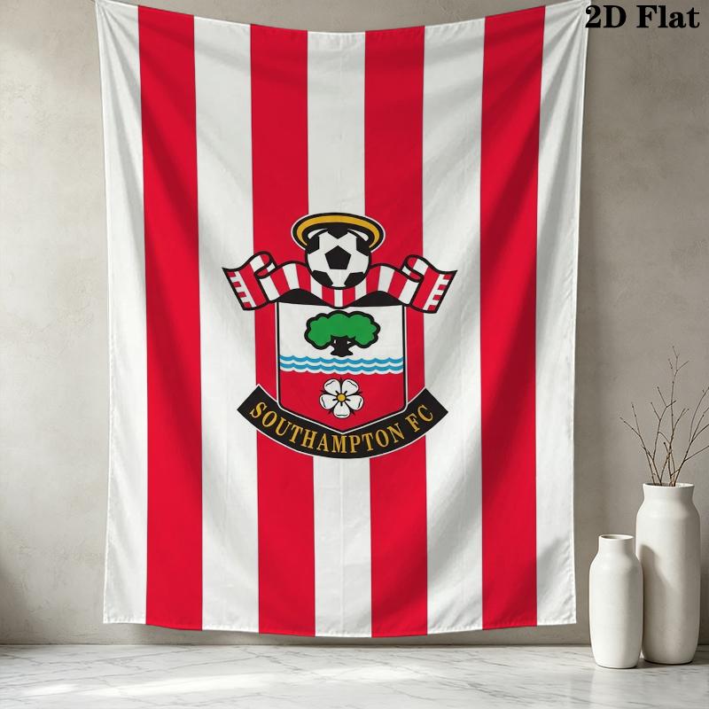 Southampton FC Wall Tapestry Aesthetic Wall Hanging Printed Fabric Blanket Decorative Tapestries for Bedroom Living Room Home Decor