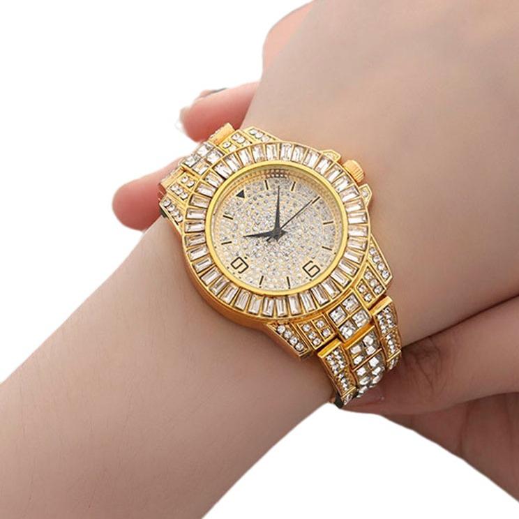 Women's Fashion Rhinestone Quartz Wristwatch - Full Diamond Style
