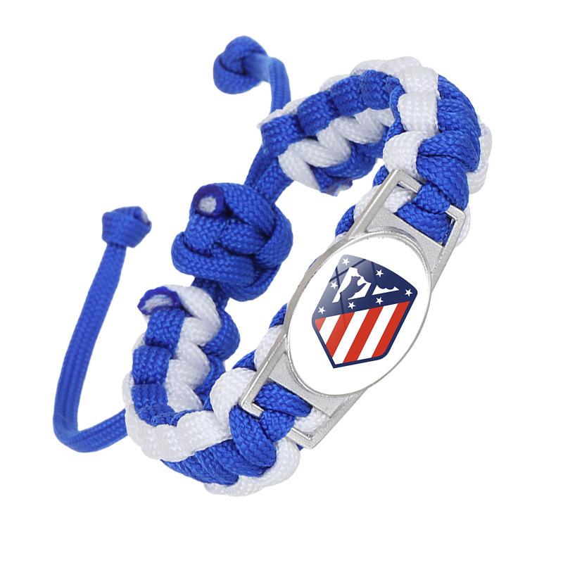 1Pc European Top Football Club Paracord Bracelet, Handmade Fan Support Memorial