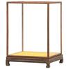 Solid Wood Carved Glass Display Case for Guanyin/Buddha Statue - Dustproof Transparent Cover