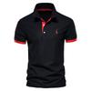 Deer Embroidered Polo Shirt Short Sleeve Judy Mesh Lapel Men's T-Shirt Plenty