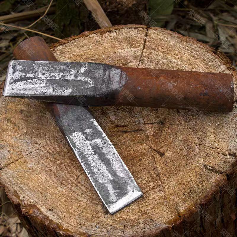 Heavy-Duty All-Steel Forged Firewood Splitting Axe for Household and Outdoor Use