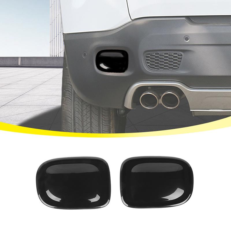 Задние противотуманные фары из АБС-пластика, декоративные наклейки, протектор для Jeep Renegade 2015-2018, автомобильные аксессуары, черный цвет