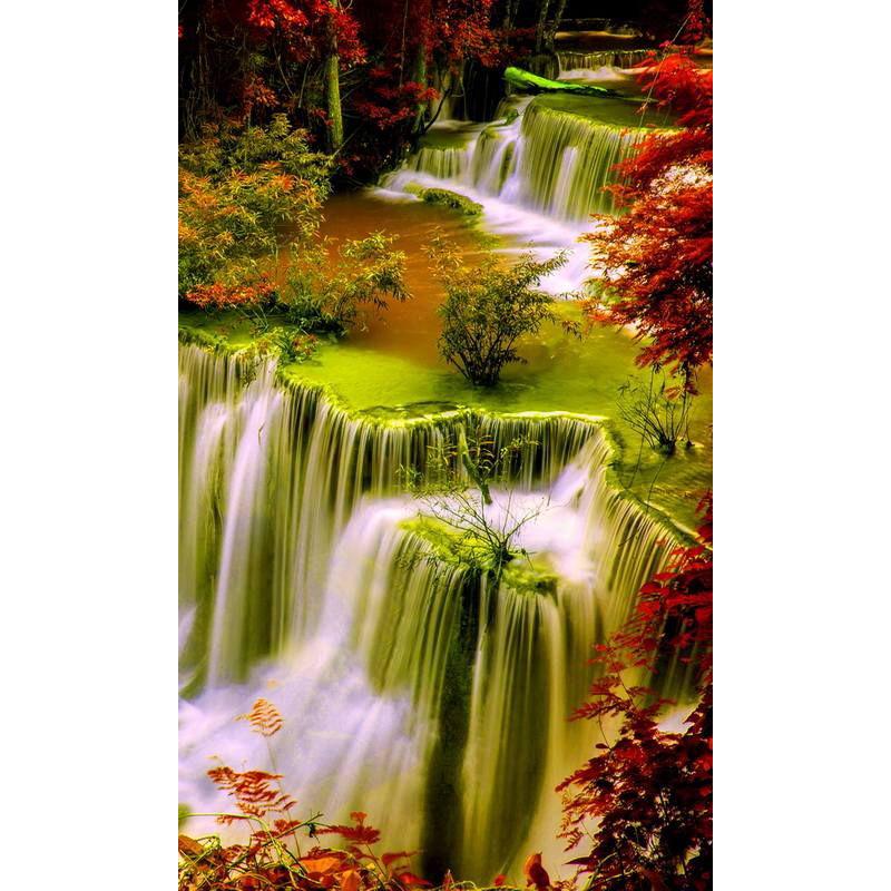 DIY Tree Creek 5D Diamond Painting Full Round Drill Scenic Diamond Embroidery Cross Stitch Mosaic Kits Wall Art Home Decor
