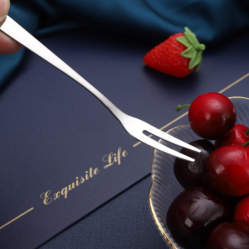 High-End 304 Stainless Steel Dessert Fork for Home & Restaurant Use